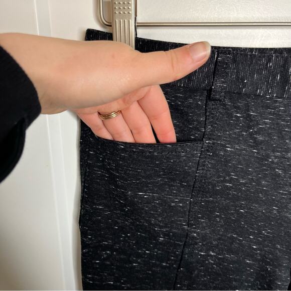 ATM Heather Black & White Skinny Stretch Ankle Zip Pants Size 4 - Picture 5 of 7